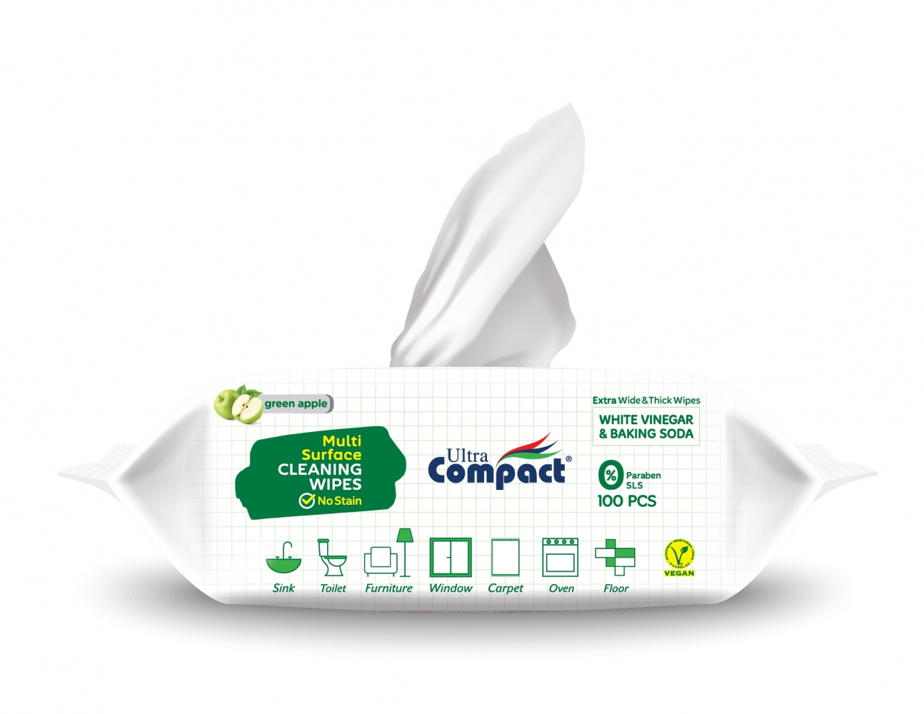 pics/Ultra Compact/Multi surface cleaning wp/ultra-compact-multi-surface-cleaning-wipes-white-green-apple-vinegar-baking-soda-4.jpg